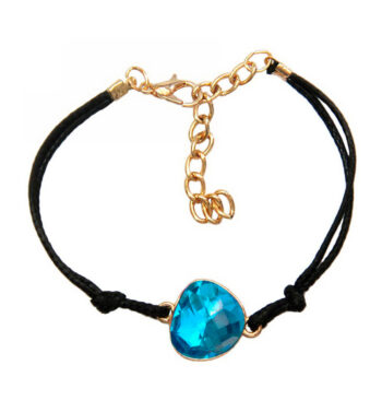 Βραχιόλι Χεριού Μεταλλικό, Πετρόλ, Χρυσαφί, Μαύρο | 1512-541XN