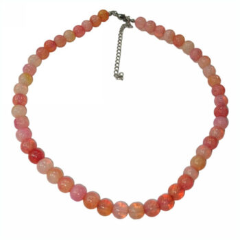Κολιέ Πέτρα Γυαλί Κοραλί | 1014-919O1