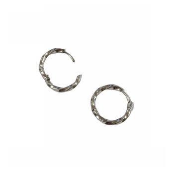 Σκουλαρίκια Κρίκοι Ατσάλινο Χρ: Ασημί | 3113-818AN